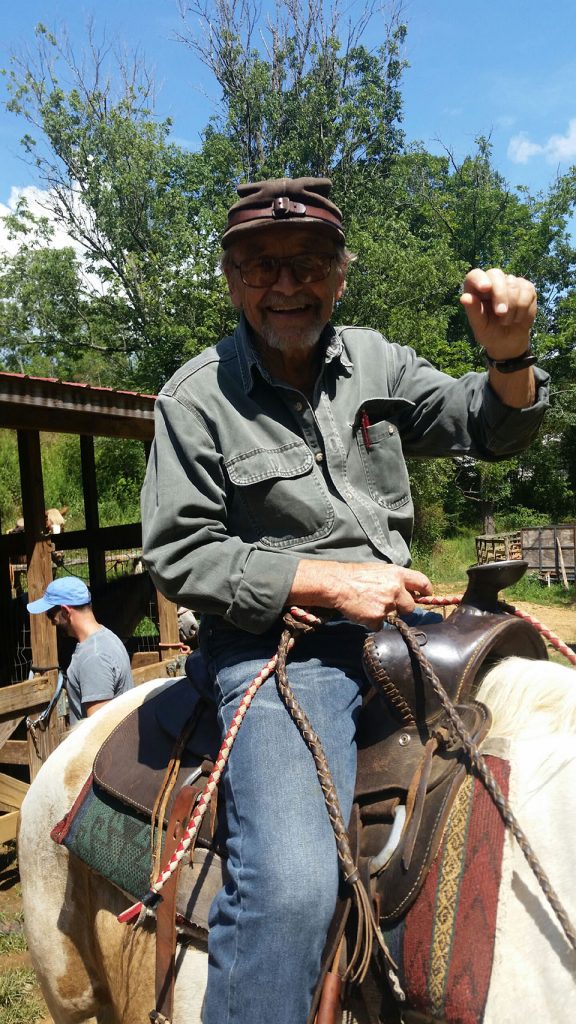 85 year old Brooklyn NY enjoyed the horseback riding at Smoky Mountain Trail Rides